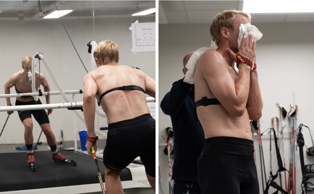 Drakk sportsdrikk og testet pusten